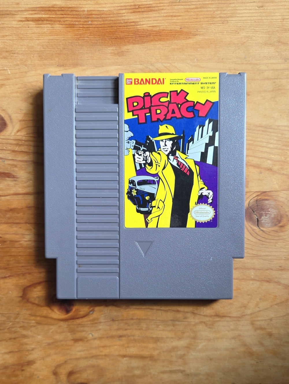 Bandai Dick Tracy Vintage Nintendo NES Retro 90s Authentic Game Cartridge TESTED